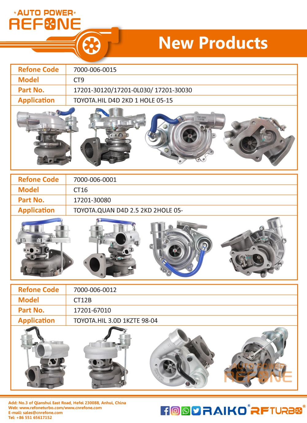 turbochargers for Toyota